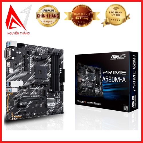 Mainboard bo mạch chủ Asus Prime A520M-K SK AM4 DDR4 chính hãng