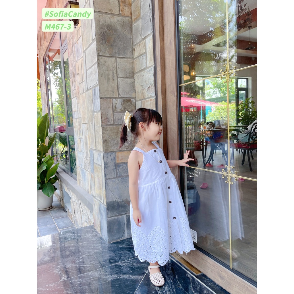 VÁY SOFIA HAI DÂY CHÂN REN