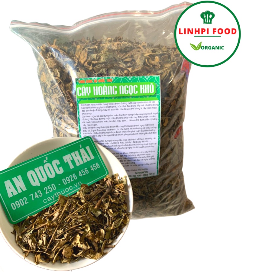 Cây Hoàn Ngọc Trắng 1Kg Hỗ Trợ Ung Thư, Hoàng Ngọc Khô Ngừa U Bướu, Trà Hoàn Ngọc Tốt Cho Người Viêm Loét Dạ Dày