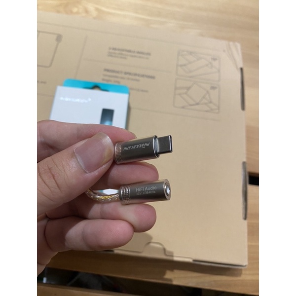 Jack  Chuyển đổi Type C to 3.5 mm tai nghe Audio chất lượng cao 32  bit Chính hãng Nillkin HiFi Audio