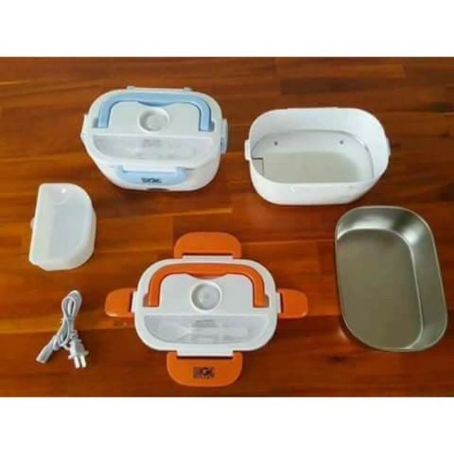 Hộp cơm hâm nóng ruột inox cắm điện