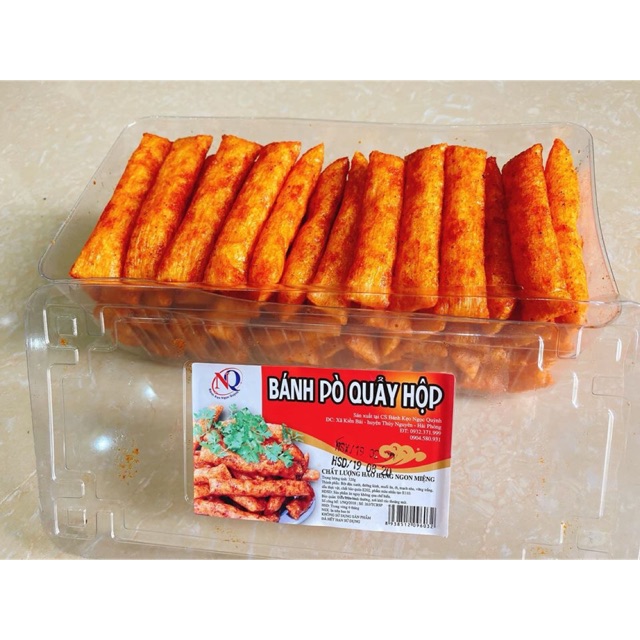 Combo 2 hộp bánh pò quẩy hộp hàng Việt Nam dai ngon
