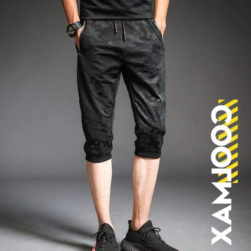 Quần Jogger Nam 3/4 Co Dãn Họa Tiết Rằn Ri Size L-5XL