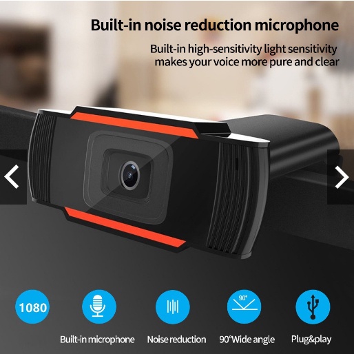 Web Cam Webcam HD full hd 1080p 720p Megapixel PC Camera Microphone MIC Cho Skype Cho Android TV Xoay Máy Tính