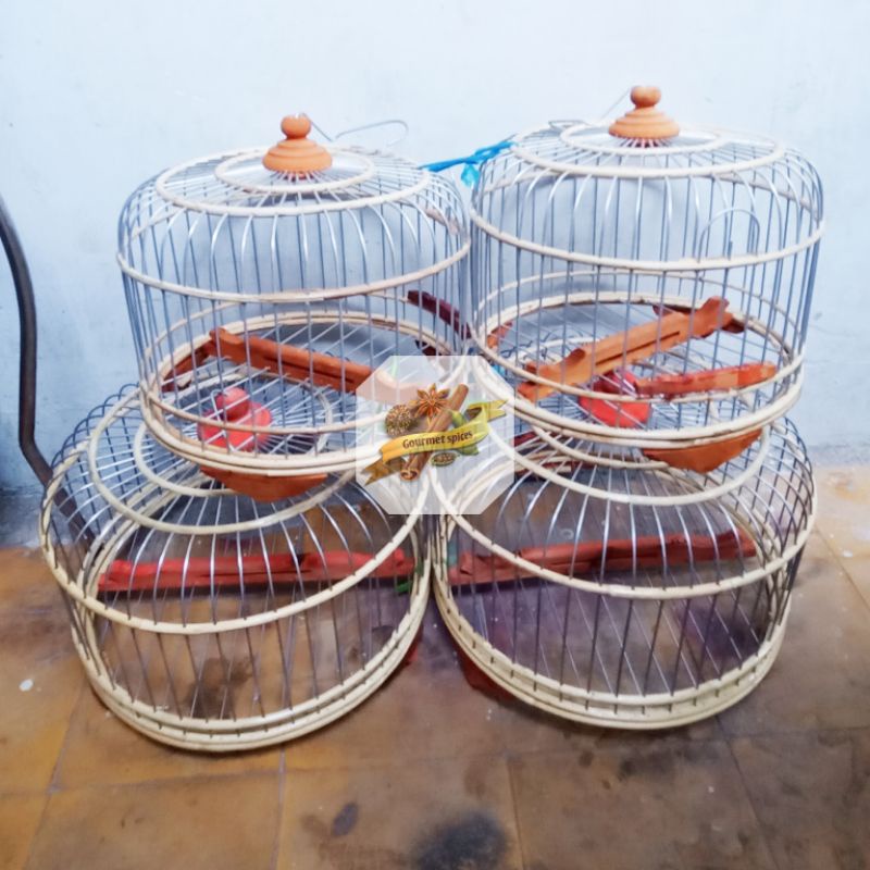 Lồng Chim Cu Gáy 30 - 35 x 25cm Kèm Khay Hứng Phân