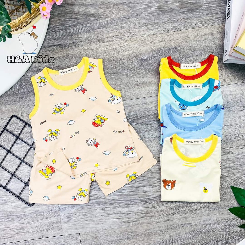 [Bé 20-33kg] Bộ Ba lỗ thun lạnh SIZE ĐẠI cho bé trai bé gái - HÀNG CHUẨN LOẠI 1