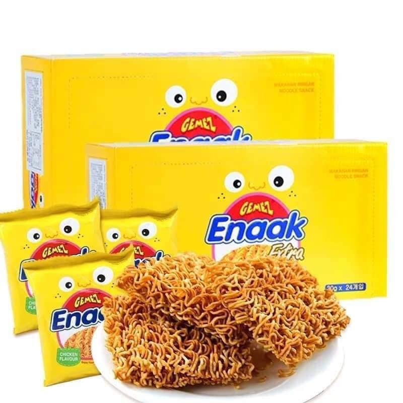 Snack Mì Hương Gà - Snack Noodle Chicken Flavor Gemez Enaak Extra (Hộp 24 gói x 30g) | WebRaoVat - webraovat.net.vn