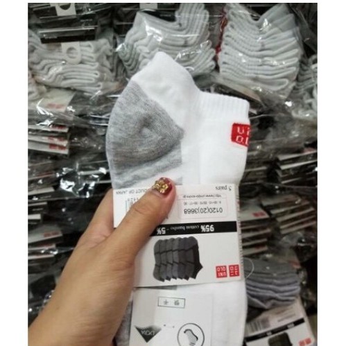 ( Set 5 đôi ) Tất nam Uniquilo Cổ Ngắn