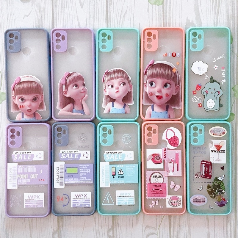 Ốp lưng nhám viền cao su Oppo F7/Oppo A15/Oppo A15s/Oppo A53/Oppo Reno 5/Oppo A3s/A12e/Realme C 1/Realme C12/C15