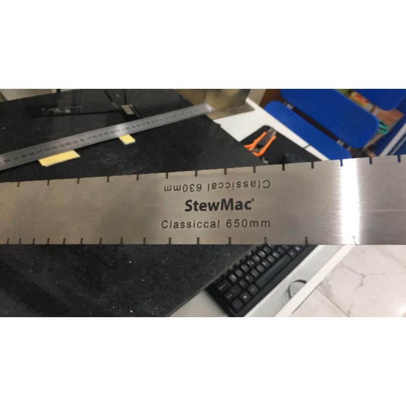 Thước đo cắt phím đàn guitar 650 630 mm _ StewMac Fret Scale Templates