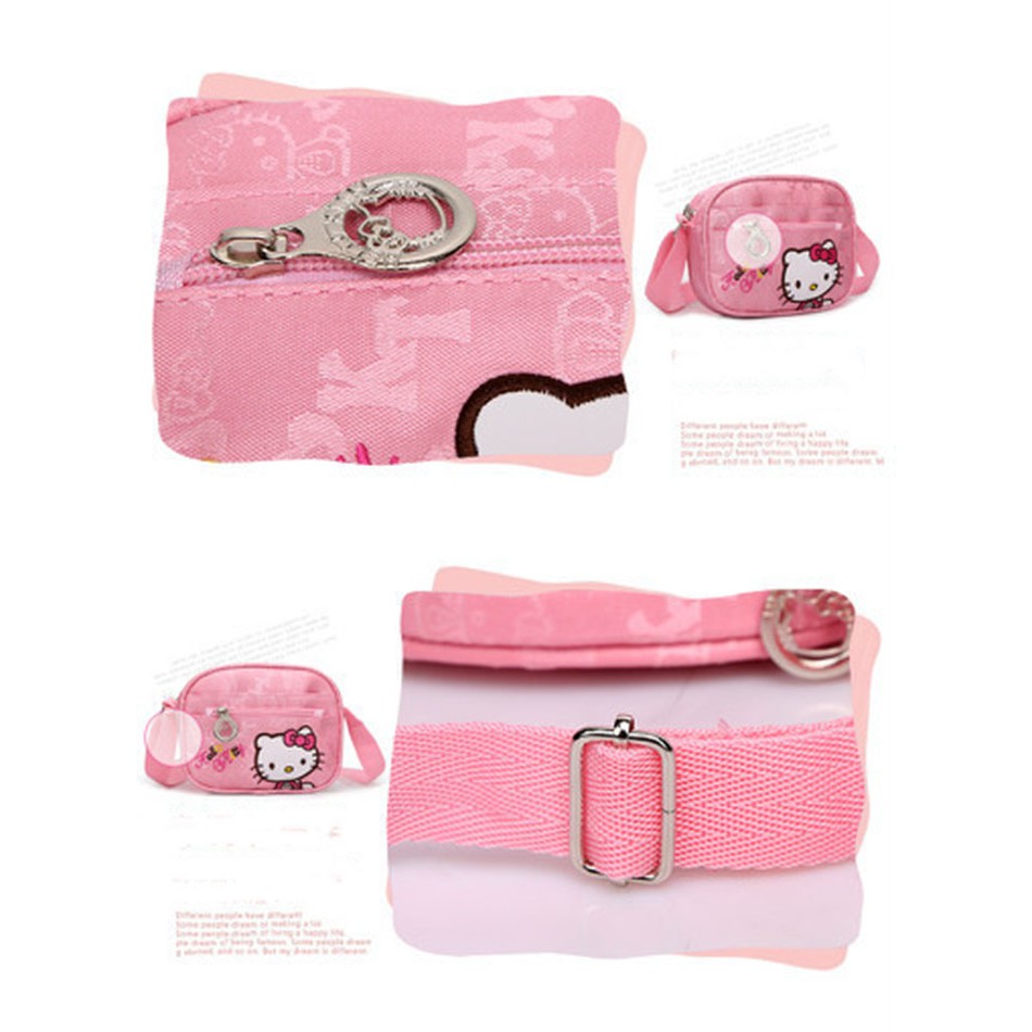 Túi đeo chéo Hello Kitty màu hồng cho bé YSH035 YSH Decor