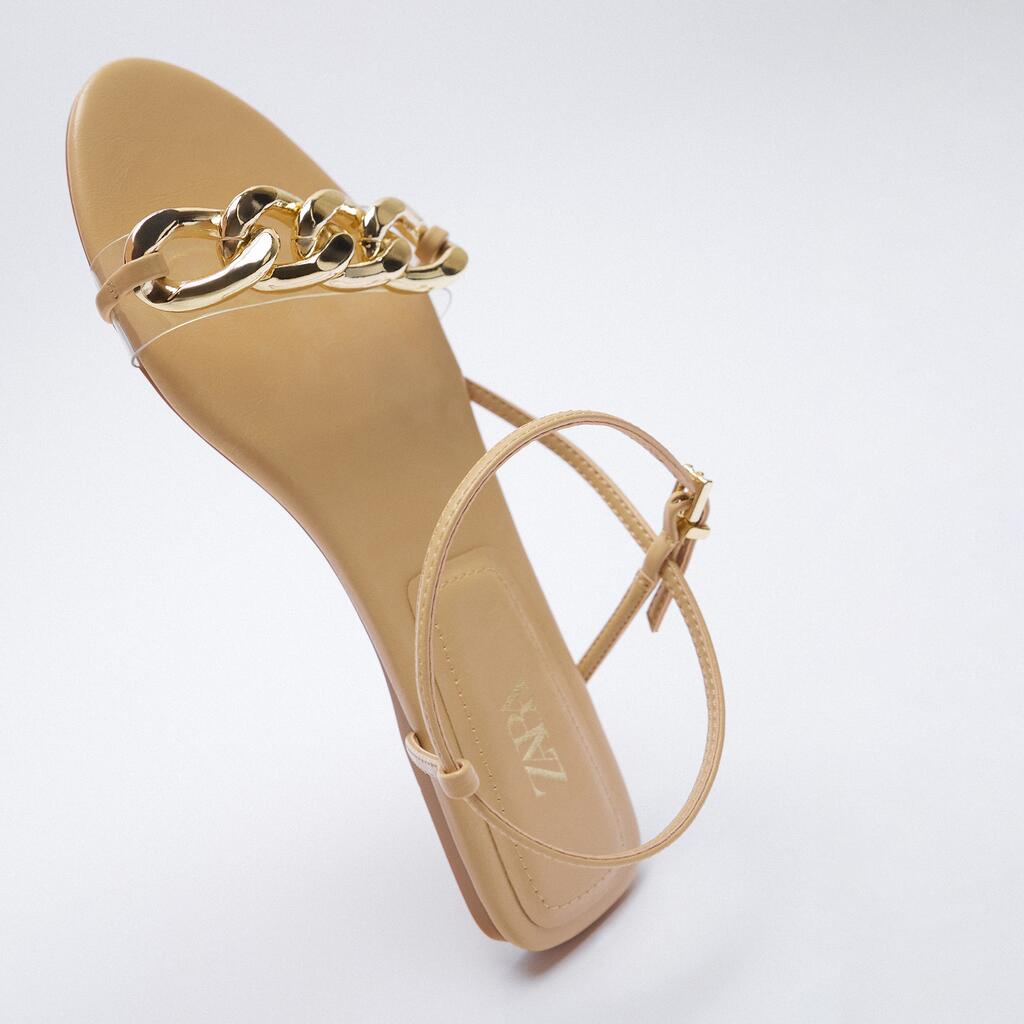 ZARA - giày nữ màu be bệt 12608710098