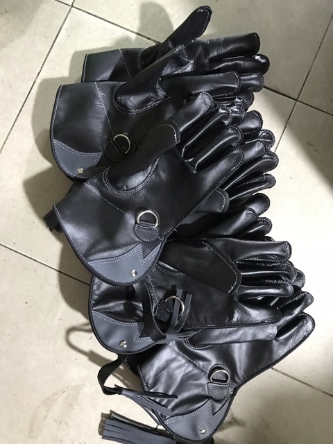 Găng tay da bò cao cấp 30cm 1 lớp da