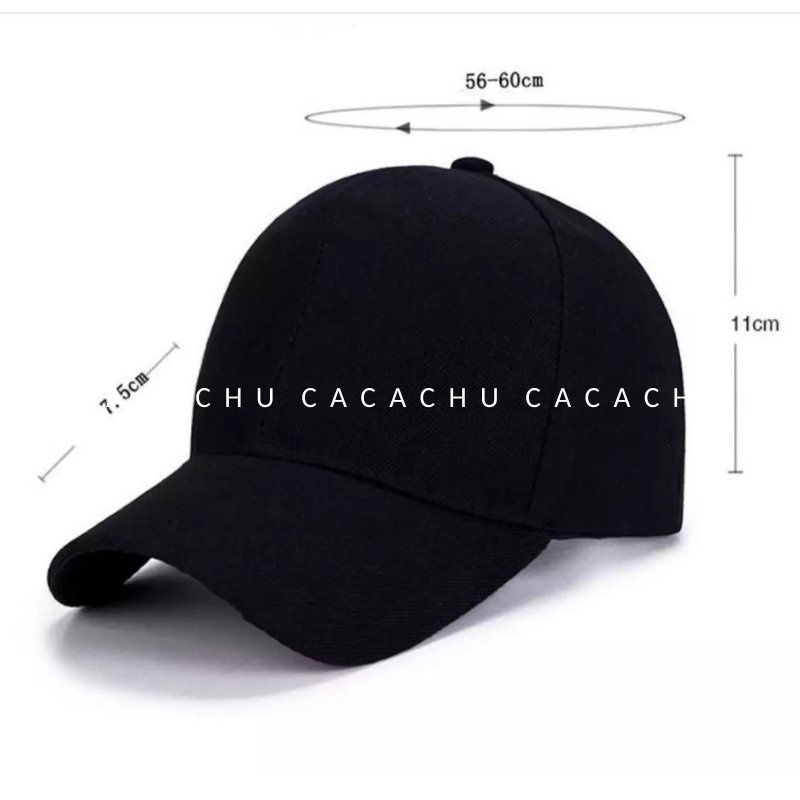 Mũ lưỡi trai trơn unisex form chuẩn 100% cotton thoáng khí CACACHU M11, nón kết dành cho nam nữ dáng hàn quốc hot trend