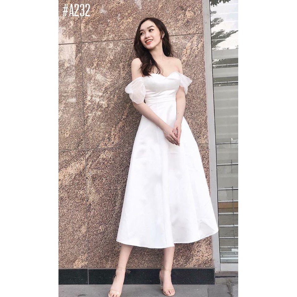 Đầm dự tiệc cúp ngực trễ vai dáng dài ROSSY Dress cực sang chảnh