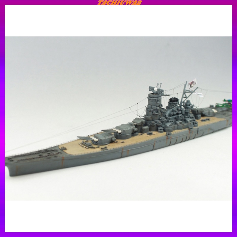 Mô hình tàu chiến Nhật Bản Yamato bằng nhựa thiết kế độc đáo tỉ lệ 1:700 30cm