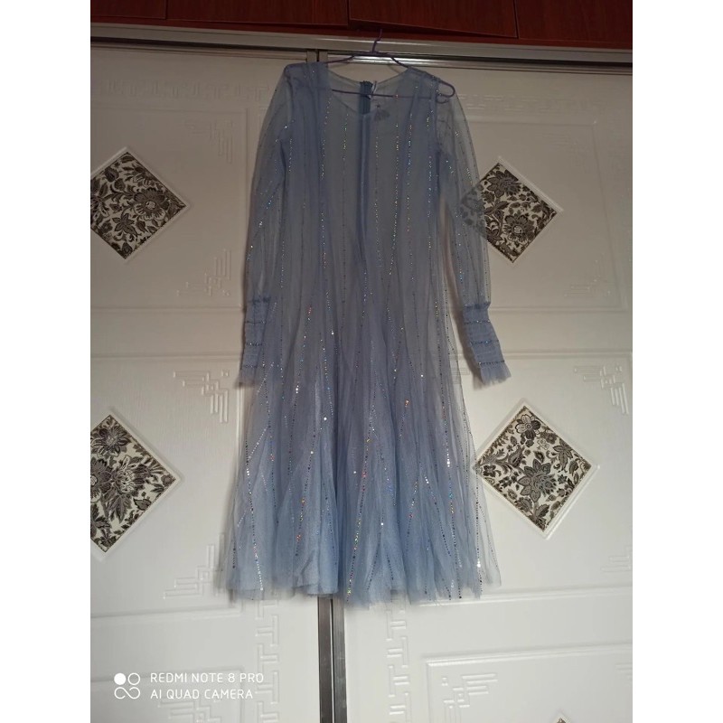 ♥️Đầm,Váy Ren Nhũ BlingBling MaxiSize S->2XL Đi biển