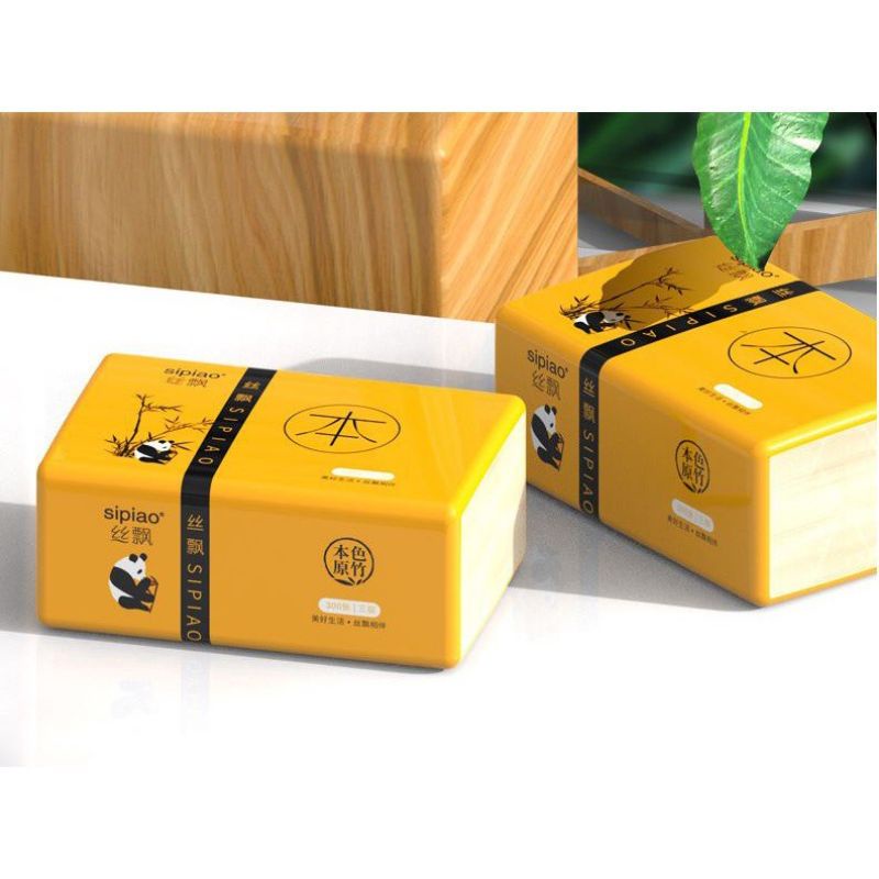 01 Gói Giấy Gấu Trúc Siêu Dai-Vỏ Nhám-3 Lớp An Toàn, Sử Dụng Đa Năng