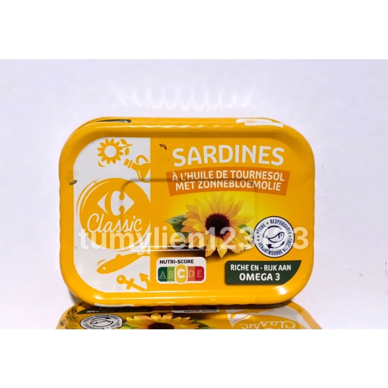 Cá Mòi Sardines Dầu Hướng Dương 135gr