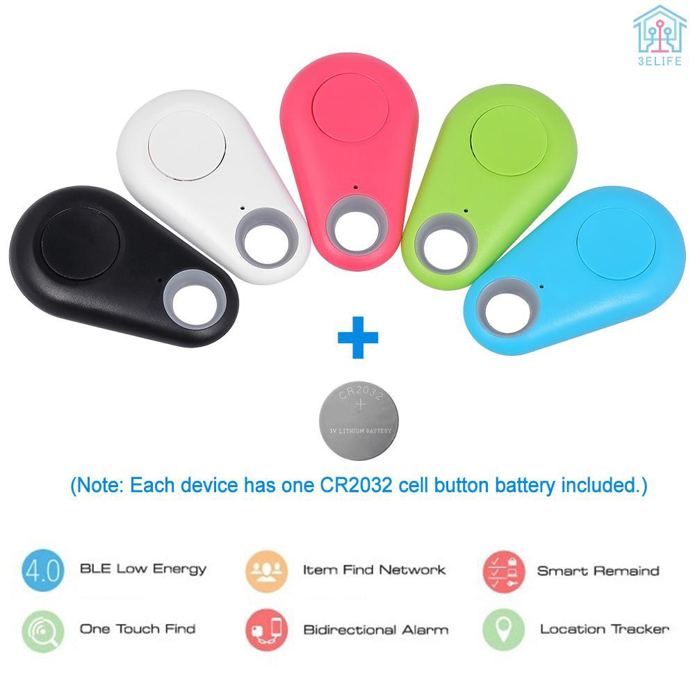 Smart GPS Tracker Finder Bluetooth Locator Wireless Anti Lost Alarm Sensor Selfie Shutter Voice Recording for Key Wallet Car Kids Pets Dog