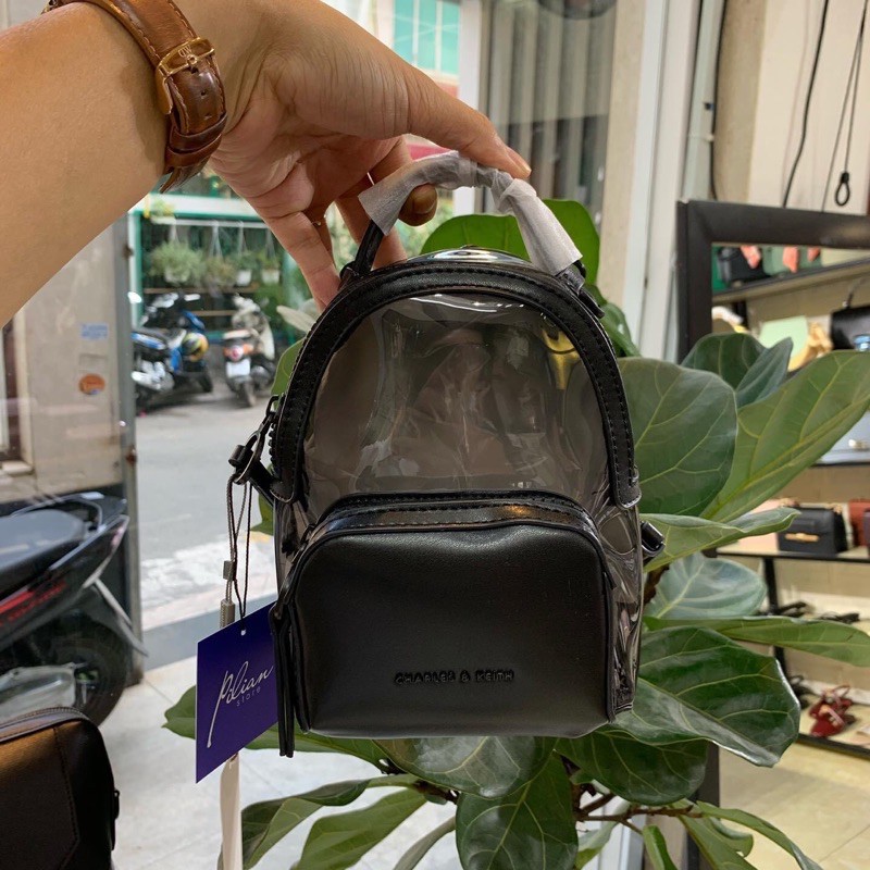 Balo cnk mini nhựa trong