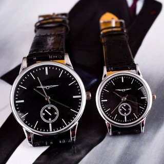Đồng hồ đôi dây simili DH017C