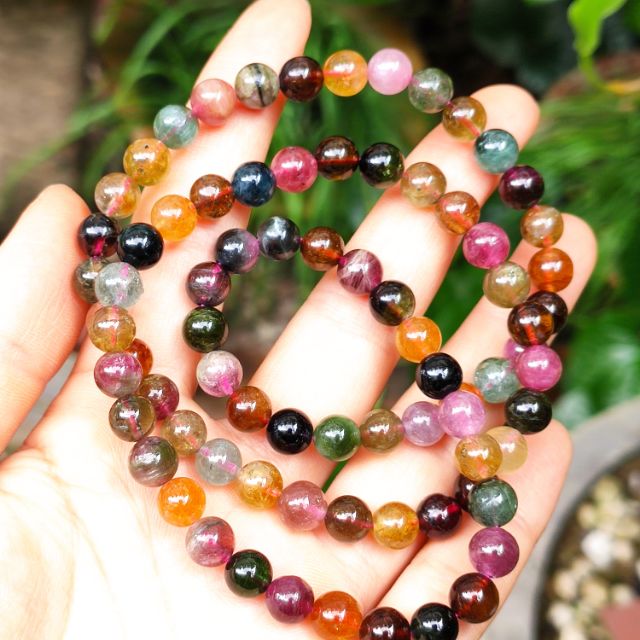 Vòng tay đa sắc size 7li( hợp đủ mệnh)_ van jw