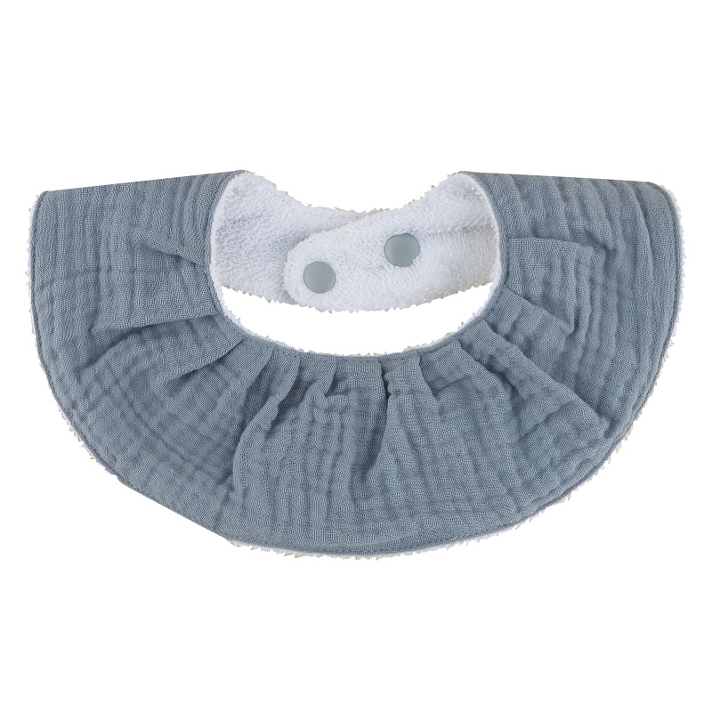 Yếm Ăn Cotton Muslin Có Nút Điều Chỉnh Được Cho Bé