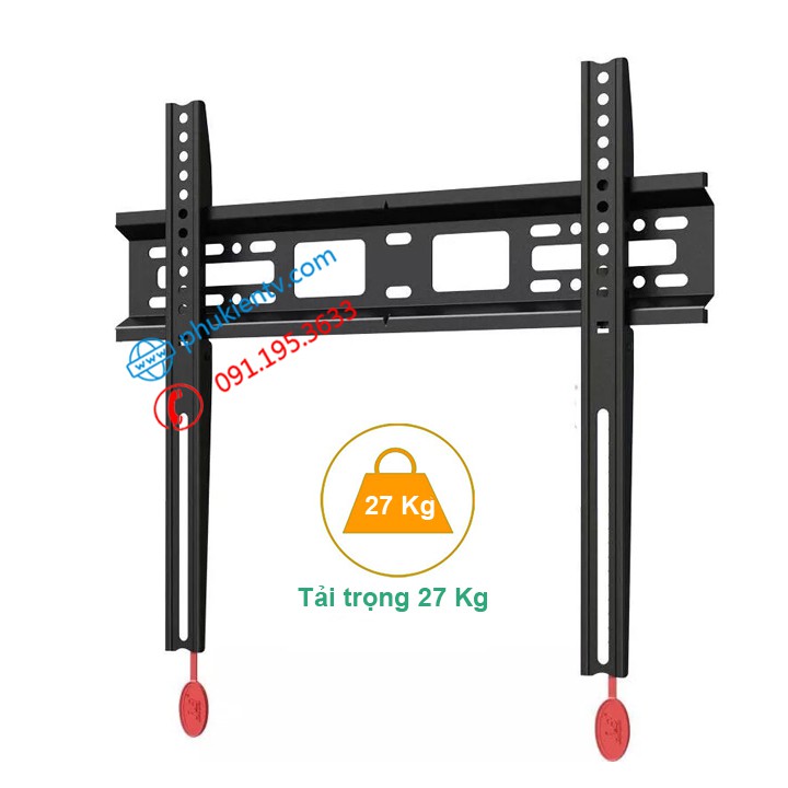 Giá Treo Tivi NB D2F 32 - 55 Inch Sát Tường 2.6 cm - Hàng Chính Hãng