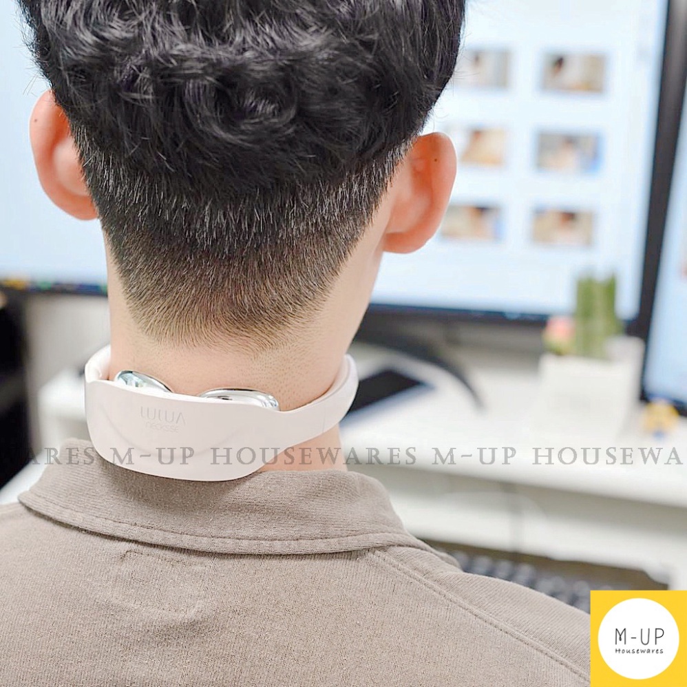 Máy massage cổ LuLua Necksse Hàn Quốc sóng âm tác dụng sâu, giảm đau mỏi vai gáy