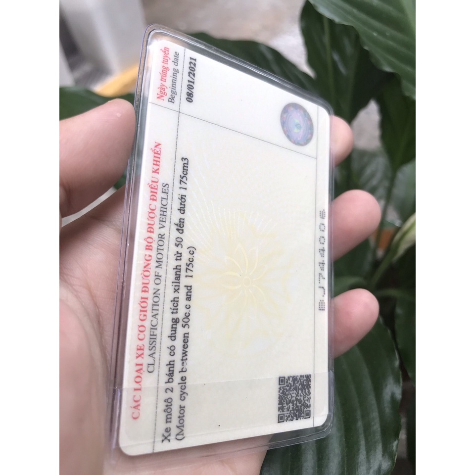 Bọc chống xước Chip CCCD Căn Cước Công Dân, bằng lái xe, thẻ học sinh dày SUKADO