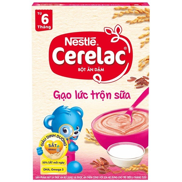 Bột Ăn Dặm Nestle Cerelac - Gạo Lức Và Sữa (200g)