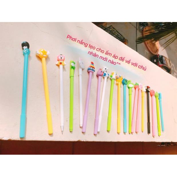 Set 20 bút kiểu cute/ Set 20 chiếc Bút bi nước gel đầu thú cho bé - [VPP Dễ Thương] - [VPP Dễ Thương]