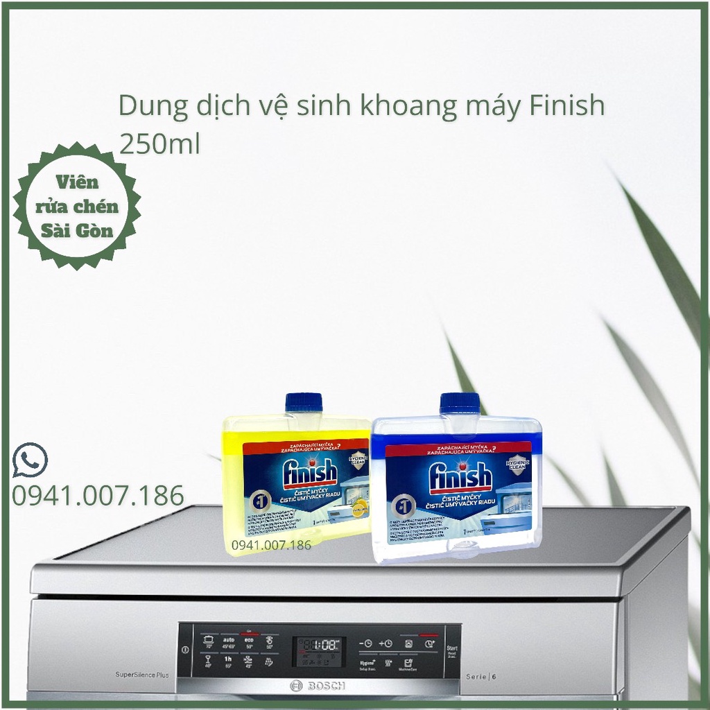 Chai vệ sinh máy rửa chén bát Finish 250ml