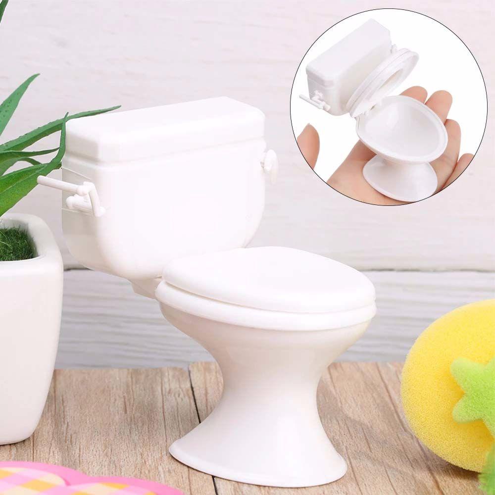 1 Mô Hình Bồn Cầu Mini Trang Trí Nhà Búp Bê