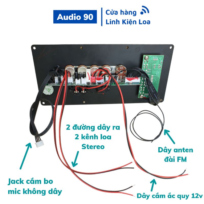 Mạch loa kéo hát Karaoke Bluetooh phiên bản full Chức Năng