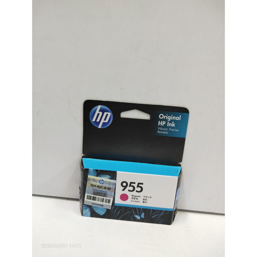 mực in HP 955 magenta (màu đỏ) dành máy in HP OFFICEJET PRO  8210, 8710, 8720, 8730-chính hãng