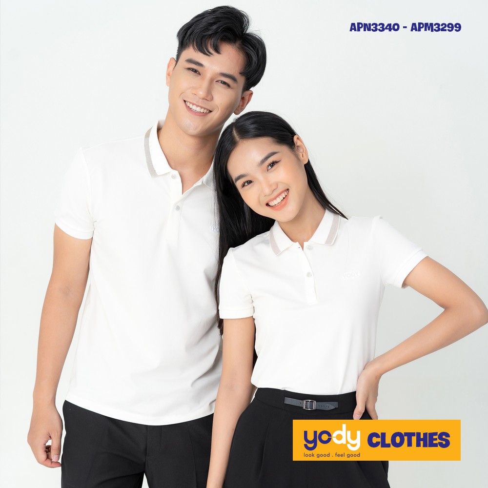 Áo thun polo nữ YODY mắt chim ngắn tay cotton có cổ cao cấp thoáng mát APN3340 | BigBuy360 - bigbuy360.vn