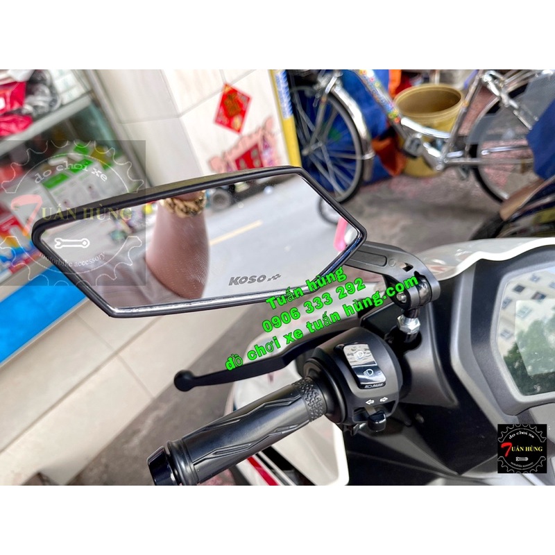 Kính chiếu hậu 5 góc  Gt thông dụng cho xe máy - gương xe máy - đồ chơi xe máy