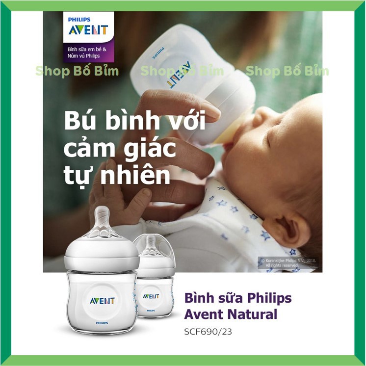 ⚡[Chính Hãng - Có Tem Phụ]⚡Bình Sữa AVENT Natural ⚡MẪU MỚI 𝟐𝟎𝟐𝟏⚡Chống Đầy Hơi 125ml/260ml