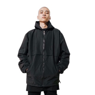 Áo khoác dù VN CLO đen trơn cho nam nữ - AKD002
