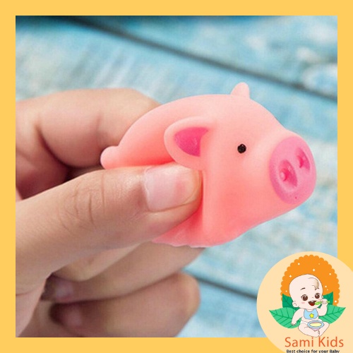 Đồ chơi trẻ em, đồ chơi hình lợn hồng kêu chip chip squishy mini cho bé trai bé gái SAMI KIDS