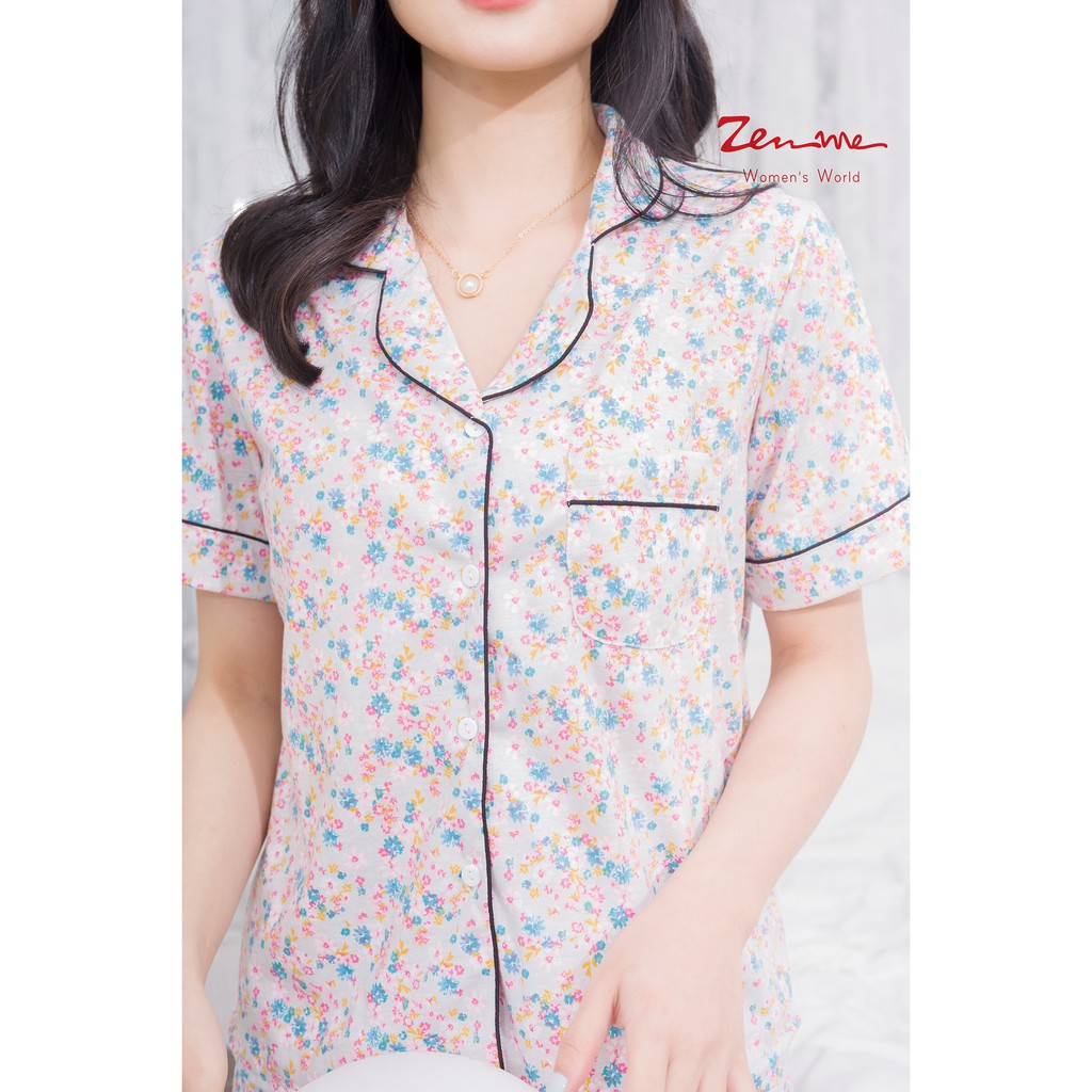 [Mã LT50 giảm 50K đơn 150K] Đồ bộ mặc nhà Zen Me pijama nữ cộc tay quần đùi chất liệu chuẩn cotton mùa hè | BigBuy360 - bigbuy360.vn