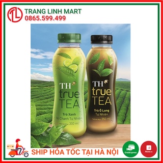 TH True Tea trà xanh vị chanh / trà ô long chai 350ml