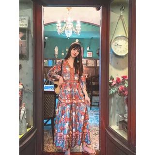 ĐẦM MAXI THỔ CẨM TAY LOE (KÈM VIDEO HÌNH THẬT)