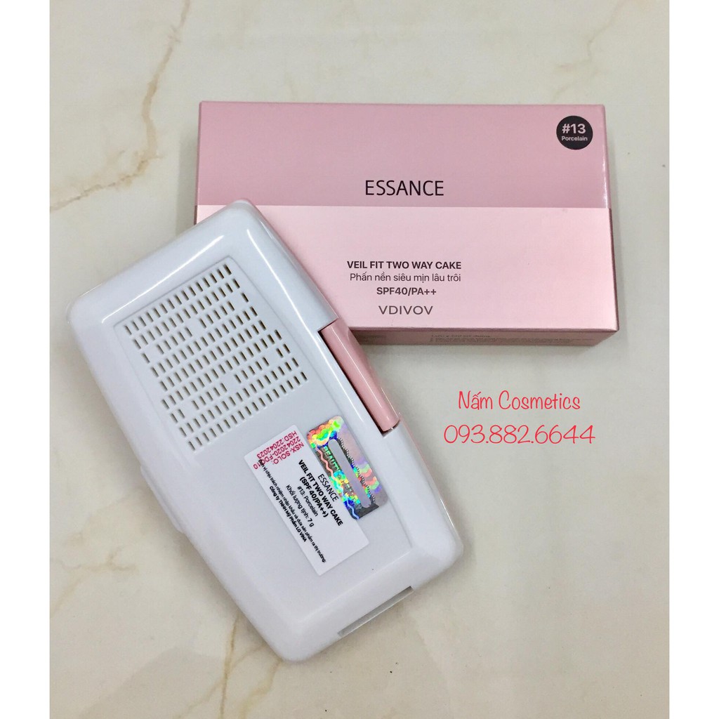 [MẪU MỚI] Phấn nén siêu mịn lâu trôi ESSANCE Veil Fit Two Way Cake SPF40/PA++ | BigBuy360 - bigbuy360.vn