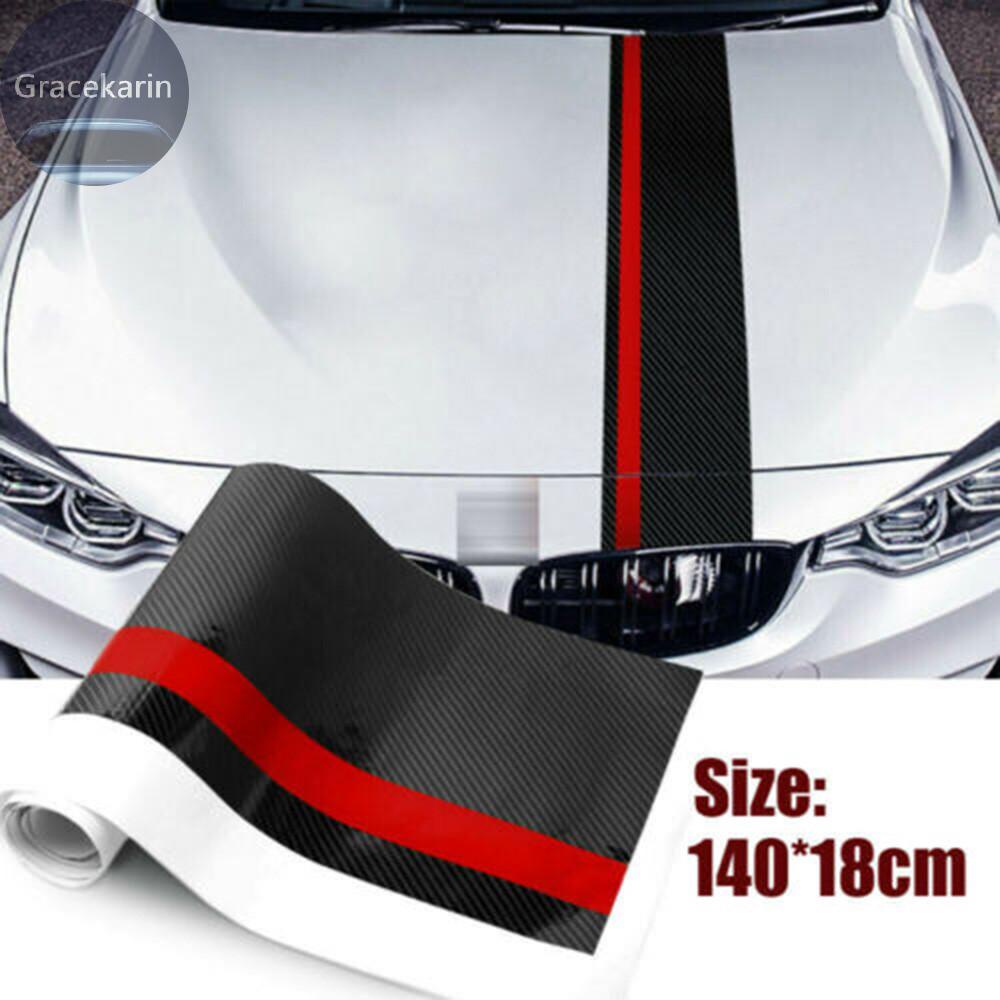 Cuộn đề can dán nắp capo xe hơi thay thế tiện lợi kích thước 140cmx18cm