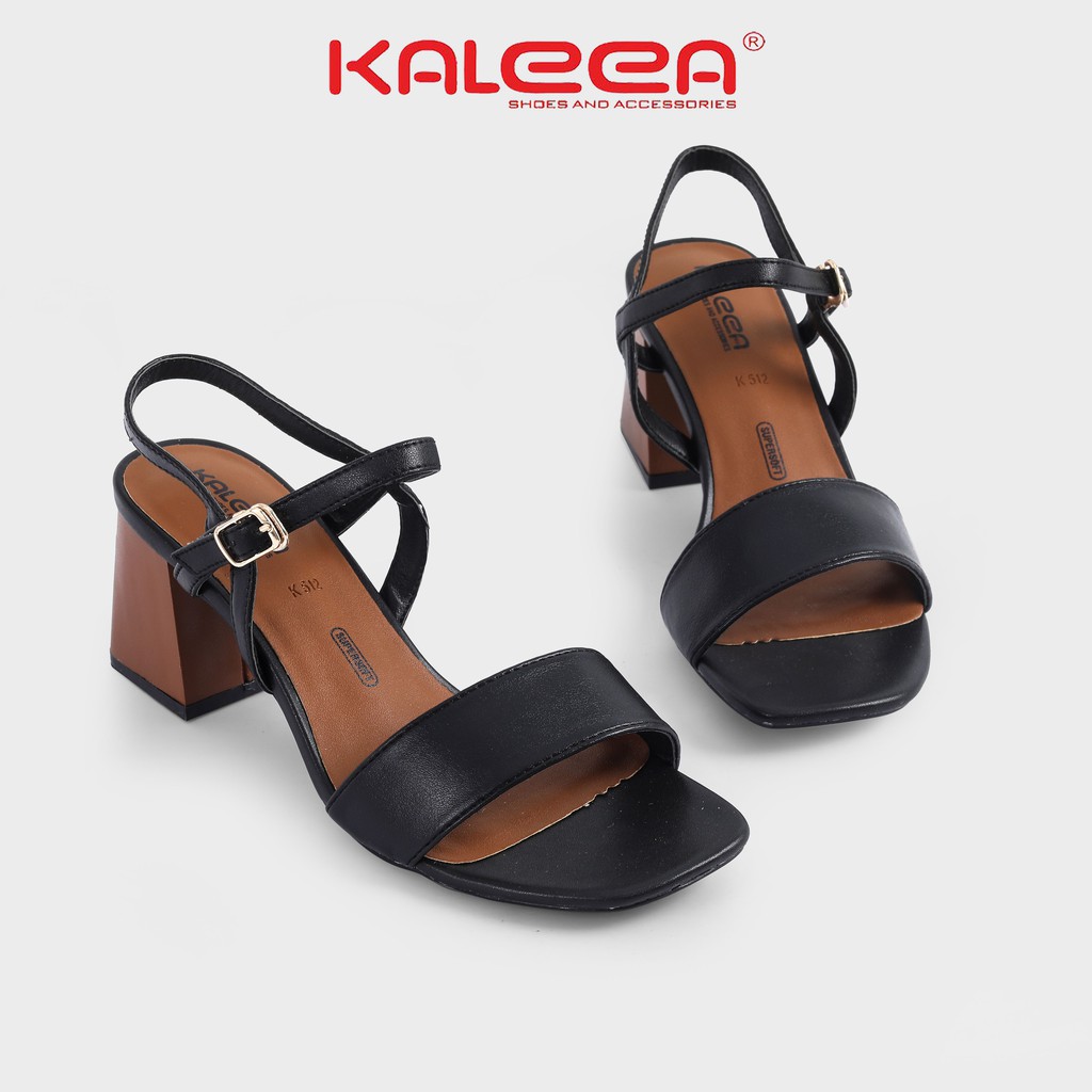 Sandal Nữ KALEEA K512 Sandal Gót Vuông Quai Mảnh Cao 5p