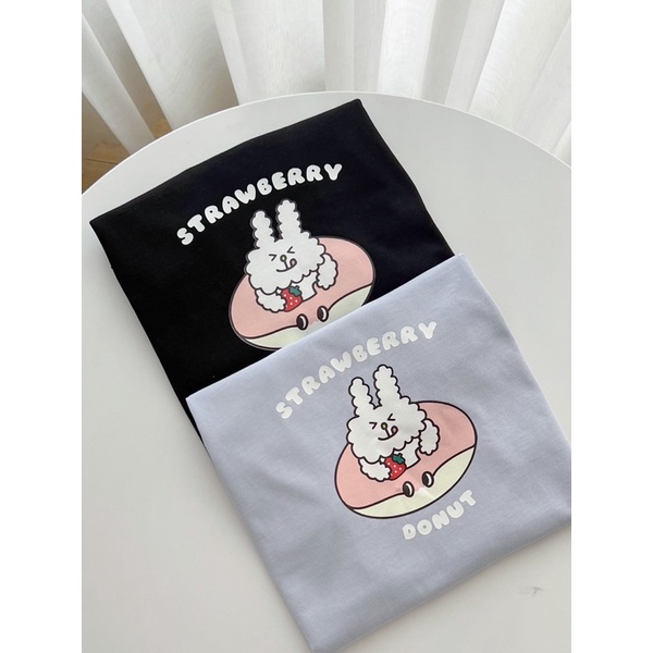 ATTK959-Áo thun in hình Thỏ Stawberry Donut