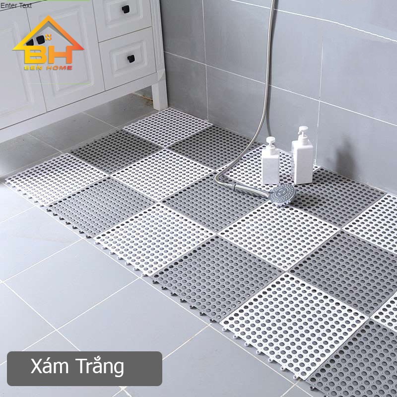 [GIÁ SỈ] Tấm lót sàn nhà tắm, thảm nhựa lỗ kháng khuẩn, chống trơn 30*30 cm sạch sẽ, thoáng mát, êm chân,an toàn cho trẻ